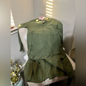 #6 🌷 Time and Tru - Tiered Long Sleeve Dress 👗